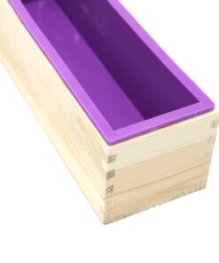 X-Haibei Soap Silicone Loaf Mold Wood Box | Flexible Rectangular Cold Process Loaf Mold for 42oz Soap Making Supplies Tall 3 inch 12 61CHyXK9lKL