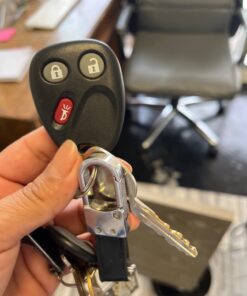 KeylessOption Keyless Entry Remote Control Car Key Fob Replacement for LHJ011 (Pack of 2) black 40 61CI6GJhr8L