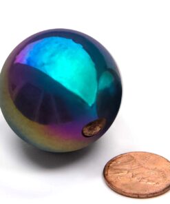 Alternative view of 6 Pieces of 1.26" Sphere Magnet Rainbow Magnetic Balls | Hematite Rattle Snake |Fidget Toys for Anxiety | Large Magnetic Balls | Magnets for Kids
