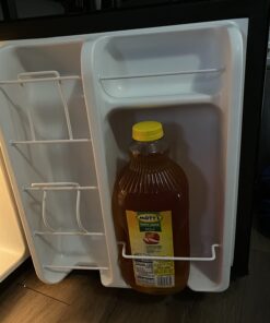 Midea WHD-113FB1 Double Door Mini Fridge with Freezer for Bedroom Office or Dorm with Adjustable Remove Glass Shelves Compact Refrigerator, 3.1 cu ft, Black 47 61CJVNnEqHL