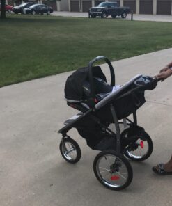 Graco FastAction Fold Jogger Travel System | Includes the FastAction Fold Jogging Stroller and SnugRide 35 Infant Car Seat, Gotham 69 61CLMp1FsNL