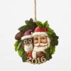 2016 Jim Shore Heartwood Creek Santa with Owl Wreath Christmas Ornament 4053828 36 61CLn1U6JL