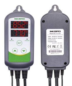 Inkbird ITC-308 Digital Temperature Controller Outlet Thermostat 2-Stage 1100W with Sensor Reptile Beer Brewing Kegs Fridge Cured Meat Breeding Growing 0.5 LB 31 61CMp5lQB3L