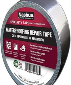 Nashua 361-11 Foil Tape for Waterproofing Repair, 11 mil Thick, 10 m Length, 48 mm Width , Aluminum 1