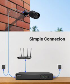 ANNKE 1080P CCTV Camera Security System with AI Human/Vehicle Detection, 5MP Lite H.265 Surveillance DVR and 8 x 1080P HD Weatherproof Camera, Easy Remote View, Smart Playback, IP66, No Hard Drive 26 61CP89jznLL