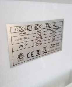 Cooluli Mini Fridge for Bedroom - Car, Office Desk & Dorm Room - Portable 4L/6 Can Electric Plug In Cooler & Warmer for Food, Drinks, Skincare Beauty & Makeup - 12v AC/DC & Exclusive USB Option, Blue 64 61CPzslWQVL