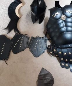 300 Spartan Helmet Maximus Muscle Armor & 300 Helmet & Leather Leg & ARM Guard 50 61CRdHfg4L
