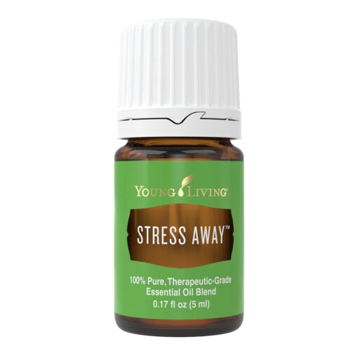 Young Living Stress Away Essential Oil Blend - Calming Scent of Lime, Cedarwood, Vanilla & Lavender - 5ml Bottle for Relaxation On-The-Go. Cedarwood,Vanilla,Lavender 0.17 Fl Oz (Pack of 1)