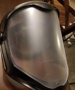UVEX by Honeywell Bionic Face Shield with Clear Polycarbonate Visor (S8500) 76 61CTB33xysL