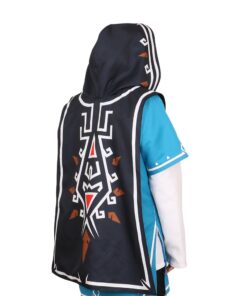 CG Costume Men's Legend Link Cloak Costume Cosplay Accessories Small Navy Blue 6 61CTDcendfL