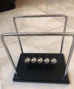 PowerTRC Newtons Cradle Balance Balls 7 1/4" | Science Physics Gadget | Desk Toys & Accessories 27 61CYlSPYbKL
