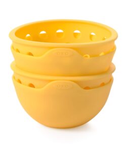 OXO Good Grips Silicone Egg Poachers (Set of 2),Yellow 37 61CZGDRYqL