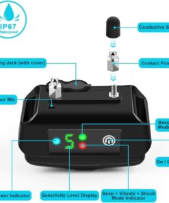 Alternative view of PetYeah Dog Bark Collar-5 Adjustable Sensitivity and Intensity Levels-Dual Anti-Barking Modes-Rechargeable/Rainproof/Reflective -No Barking Control Dog Shock Collar for Small Medium Large Dog