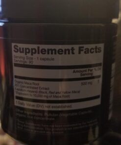 Toniiq 10,000mg 20x Concentrated Extract - Single Origin Wildcrafted Maca Root Capsules - Ultra High Strength - Highly Purified Peruvian Maca Root Powder - Black, Red and Yellow Maca Complex 39 61CiQZ5pEOL