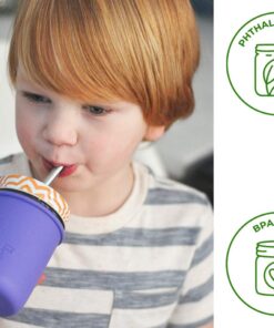 Short Safer Rounded End Stainless Steel Smoothie Straws, Reusable Straight Metal Straws for Half Pint Mason Jars, Coffee Mugs, Small Glasses, Cocktail Straws, 4 Portable Short Stainless Steel Straws 28 61CieXdzy2L