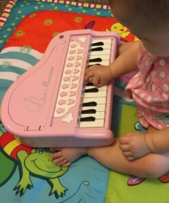 Love&Mini Piano Toy Keyboard for Kids Birthday Gift Age 1+ Pink 24 Keys Toddler Piano Music Toy Instruments with Microphone 24 Keys Pink 49 61Ckh50P0dL