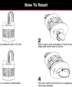 Master Lock Word Combination Lock, Set Your Own Word Lock for Gym and School Lockers, Colors May Vary, 1535DWD Word Combo 1 Pack 24 61ClQB1OirL