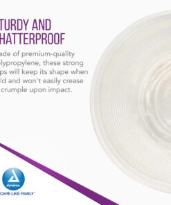 Dynarex Disposable Clear Drinking Cups - Single Use Plastic Cups for Office, Hospital, Clinic - with Rolled Rim, Ribbed Center - 3oz, Bulk Supplies Box of 100 3 oz. 13 61CmUFvooDL