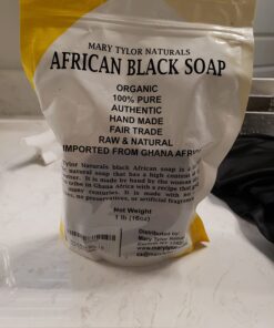 Mary Tylor Naturals African Black Soap 1 lb, Raw, Natural soap, Face And Body Wash Authentic Handmade by a Fair Trade women Co-Op in Ghana Africa 15 61CnjOphIL