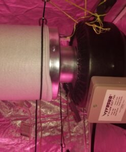 VIVOSUN Z4 4 Inch Inline Duct Fan, 203 CFM Ventilation Fan with Variable Speed Controller for Grow Tent, Indoor Garden Ventilation, Black 39 61CoC9IoLL