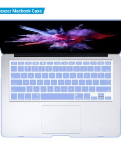 IBENZER Compatible with MacBook Pro 13 Inch case A1278 Release 2012-2008, Plastic Hard Shell Case with Keyboard Cover for Apple Old Version Mac Pro 13 with CD-ROM, Serenity Blue, P13SRL+1A For Previous Generation MacBook Pro 13'' A1278 33 61Cph8pMDcL