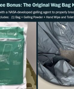 Cleanwaste GO Anywhere Portable Folding Toilet - Plus Bonus Original Wag Bag Kit - Camping, Travel, Medical, Emergency Seat Only 17 61Cpn8DW0xL