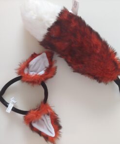 Fox Costume Ears Headband & Tail Costume Accessory Kit for Adults and Kids Standard 29 61CqKrsd11L