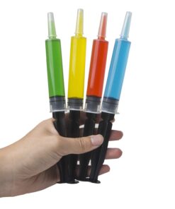 Jello Shot Syringes - 50 Pack 20ml Black Jello Plastic Injectors Shot Glass Individually Wrapped - Party Supplies for Birthday, Bachelorette, Halloween and NYE Party (Black) 16 61Cr9drfk4L