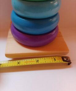 Melissa & Doug Rainbow Stacker Wooden Ring Educational Toy - Wooden Rainbow Stacking Rings Baby Toy, Stacker Toys For Infants And Toddlers 33 61CrRGS2POL