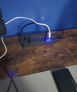 Anker 10 Port 60W Data Hub with 7 USB 3.0 Ports and 3 PowerIQ Charging Ports for MacBook, Mac Pro/Mini, iMac, XPS, Surface Pro, iPhone 7, 6s Plus, iPad Air 2, Galaxy Series, Mobile HDD, and More 29 61Cs5zheiHL