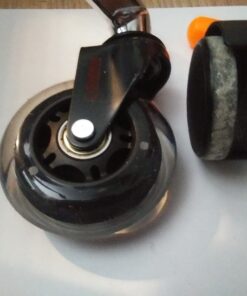 Office Chair Wheels Replacement Set of 5 - Desk Chair Casters for Hardwood & Carpet - Heavy Duty & Safe for All Floors w/o Chair Mats - Fits 98% of Computer Gaming & Office Chairs - 3 Inch 1.Regular Stem - NOT for IKEA chairs 41 61CtSZKlF L 1