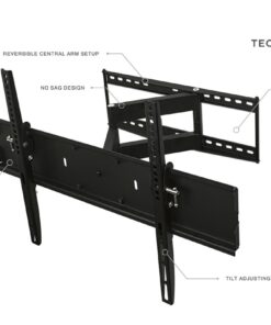 Mount-It! Full Motion TV Wall Mount with 17.3" Extending Swivel Arm | VESA Compatible 400x400 and 600x400, Fits 32 35 40 45 50 55 60 65 Inch | 110 Lbs Capacity 19 61CvaqILgHL