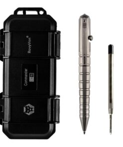 RovyVon Titanium Ballpoint Pen, Bolt Action Pen for Men & Women, Office Business Writing Pen Ideal for Camping Gear, EDC Tool(Sandblasted) 5 61CvnENrPiL