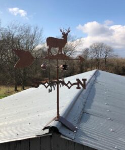 SWEN Products Deer Buck Weathervane (Roof Mount Included) Roof Mount 12 61CwGviZG9L