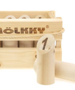 Molkky - Wooden Pin & Skittles Game - Outdoor Fun - For Beach - Park - Picnic - Playground - Classic Family Garden Game from Tactic 27 61CxBxHSutL