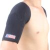 SX545 Sports Magnetic Double Shoulder Brace Support Strap Wrap Belt Band Pad - Black Free Size, Suitable for shoulder breadth 40-50cm L 9 61Cy7CyJ BL