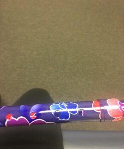 NOVA Designer Walking Cane with Offset Handle, Lightweight Adjustable Walking Stick with Carrying Strap Pink Petal Power Design 13 61CzMut2hCL