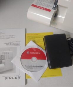 SINGER | ProFinish 14CG754 2-3-4 Thread Serger with Adjustable Stitch Length, & Differential Feed - Sewing Made Easy,White 58 61CzhAC wcL