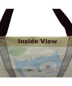 EcoJeannie 1 Pack Super Strong X-Large Laminated Woven Reusable Shopping Tote Bag (Avail: Set of 1,2,3,4,5 Bags), Free Standing, Recycled Plastic w/Bottom Board & Reinforced Nylon Handle - WT0001 1 Bag 19 61Czuq1xdKL