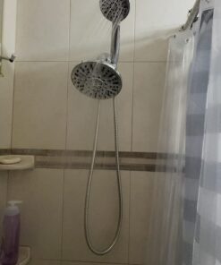 AquaDance 7" Premium High Pressure 3-Way Rainfall Combo Combines The Best of Both Worlds-Enjoy Luxurious Rain Showerhead and 6-Setting Hand Held Shower Separately or Together, Chrome 2.5 Gallon Per Minute 36 61D2YfUJkZL