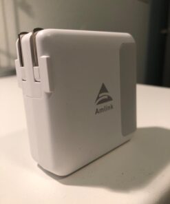 USB C Charger 40W, AMLINK 4 Port USB Wall Charger, QC 3.0 Fast Charging Block, USB Charger with Foldable Plug Power Adapter for iPhone 15/14/13/12/Plus/Pro/Pro Max, Galaxy, Note, Pixel White 41 61D31SWKtiL