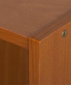 Furinno Pasir 3 Tier Shelf with 3 Door/Round Handle, Steam Beech 23.6(W)x9.4(D)x31.5(H) inches 21 61D3FXON8ZL