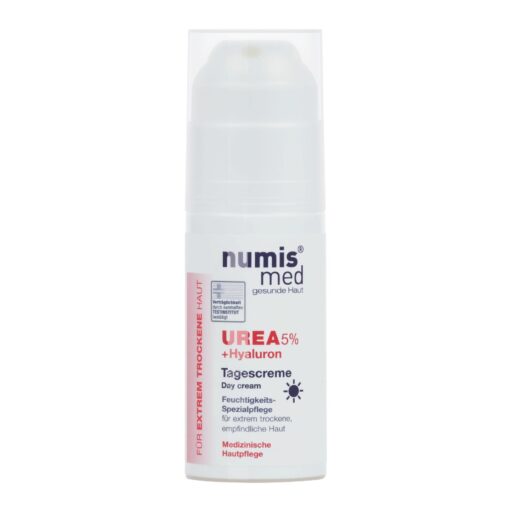 Numis Med UREA 5% Day Cream + Hyaluronic Acid for Extremely Dry Sensitive Skin from Germany Dermatologist Tested 5 Star Guarantee Paraben Free Vegan Moisturizes & Protects Extremely Dry Skin 50 ml Original