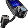 Nulaxy Wireless In-Car Bluetooth FM Transmitter Radio Adapter Car Kit W 1.8 Inch Display Supports TF/SD Card and USB Car Charger for All Smartphones Audio Players-KM18 color 20 61D7p4XvQ L