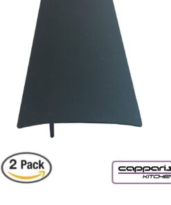 Capparis Kitchen Silicone Stove Counter Gap Cover, Easy Clean Heat Resistant Wide & Long Gap Filler, Seals Spills Between Counter, Stovetop, Oven, Washer & Dryer, Set of 2 (25 Inches, Black) 25 Inches 36 61D87KKdNtL