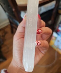 Selenite Stick 6 to 8.5 Inches long, 1 to 2 inches wide, white healing stone, strong protection powers 31 61DDgnFvC6L