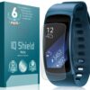 IQShield Matte Screen Protector Compatible with Samsung Gear Fit2 (Gear Fit 2)(6-Pack) Anti-Glare Anti-Bubble TPU Film 17 61DErUpCjAL