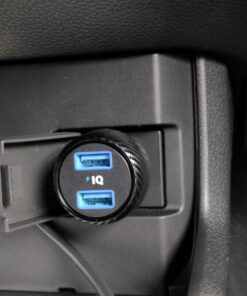 Anker 24W 4.8A Car Charger, 2-Port Ultra-Compact PowerDrive 2 Elite with PowerIQ Technology and LED for iPhone XS/Max/XR/X/8/7/6/Plus, iPad Pro/Air/Mini, Galaxy Note/S Series, LG, Nexus, HTC, and More Black 59 61DGma7y82L