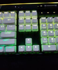 Corsair K95 RGB Platinum Mechanical Gaming Keyboard - 6x Programmable Macro Keys - USB Passthrough & Media Controls - Fastest Cherry MX Speed - RGB LED Backlit - Black Finish 40 61DHpPHBqHL