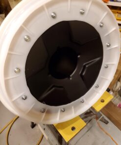 Eagle 20 Gallon Salvage Barrel Drum with Metal Ring Lever-Lock Lid, 21" Height, 21" Diameter, Blow-Molded HDPE, Yellow, 1654 44 61DJWi3AmvL